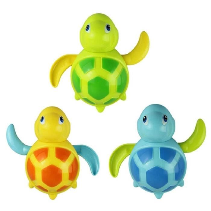 TOYMYTOY 3Pcs Mignon Tortues Bain Jouet Cadeau pour Bébés