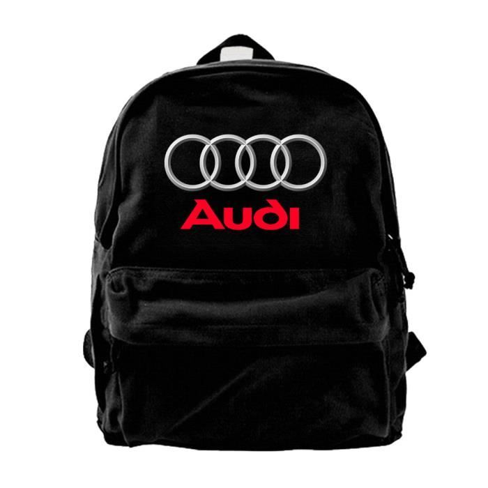 Audi logo Sac dos Sport Ecole Voyage Homme femme noir Noir