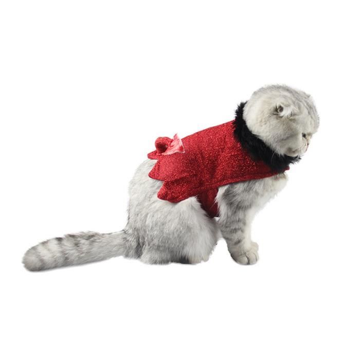Noel Pet Tenues Mode Chat Vetements Pour Animaux Domestiques Cape Petit Chat Costume Apparel Manteau Rouge S Achat Vente Manteau Noel Pet Tenues Mode Chat Cdiscount