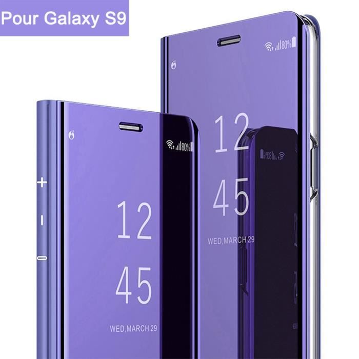 اسعار الاكسنت Coque Samsung Galaxy S9 Clear View Etui à Rabat An