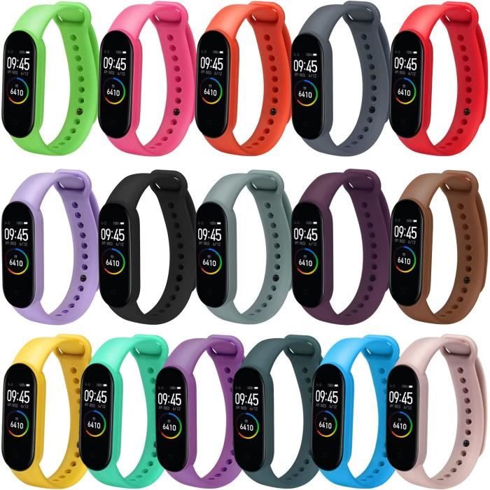 Bracelet De Rechange En Silicone Rose Pour Xiaomi Mi Band 5/6/7 - Largeur 14mm - Référence 92019