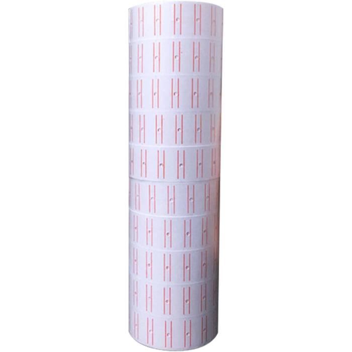 Lot De 10 Rouleaux D'étiquettes Autocollantes Pour Pistolet à Prix - Format 21x12 Mm - Compatible M5500, MX5500, AK813, Etc.