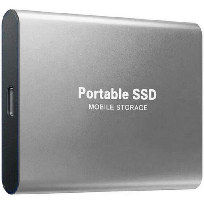 Disque dur externe de 4 To, SSD Portable Extérieur, Disque dur pour  ordinateur, USB 3.0 ultra mince type C avec USB-A, Mac, or[424]