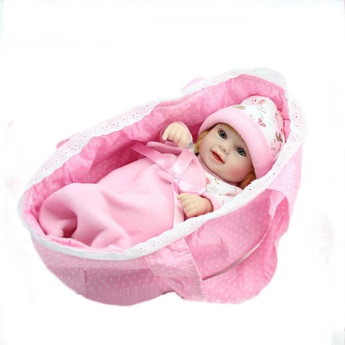 11 28 Cm Plein Silicone Mini Bebe Reborn Poupee Douce Touche De Vinyle Realiste Realiste Belle Infantile Poupees Pour Les Filles J Cdiscount Jeux Jouets