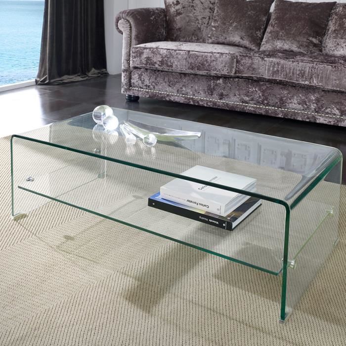 Table Basse En Verre Design Caleb Transparent L 110 X P 55 X H 35 Cm Achat Vente Table Basse Table Basse En Verre Design Cdiscount