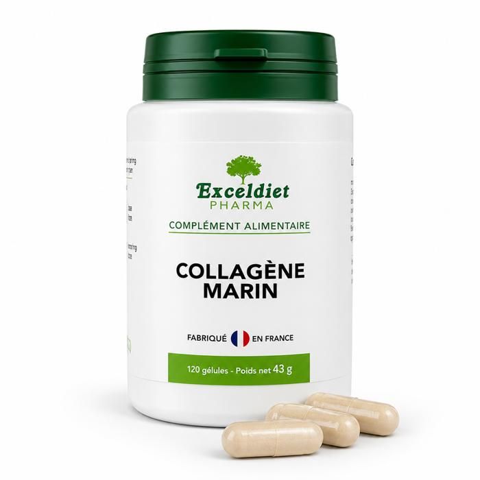 Complément Collagène Marin + Vitamines C E + Sélénium - 120 Gélules Beauty&Wild