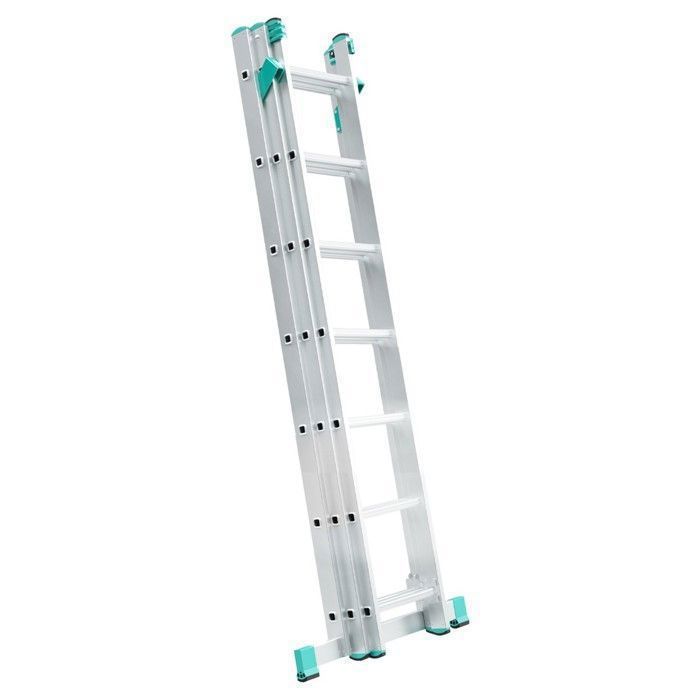 ALVE Echelle transformable 3 plans coulissante extensible 7 marches