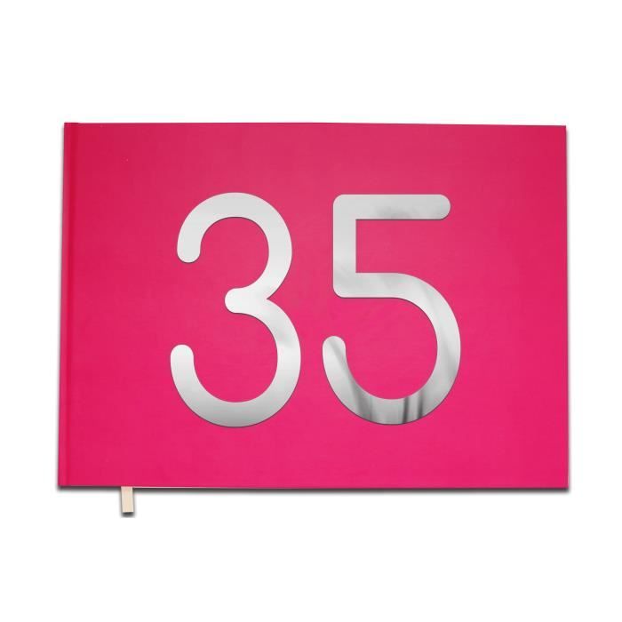 Livre D Or 35 Ans Anniversaire Mariage Retraite Lettres Chromees 100 Pages Qualite Premium Uttscheid Couleur Rose M Cdiscount Beaux Arts Et Loisirs Creatifs