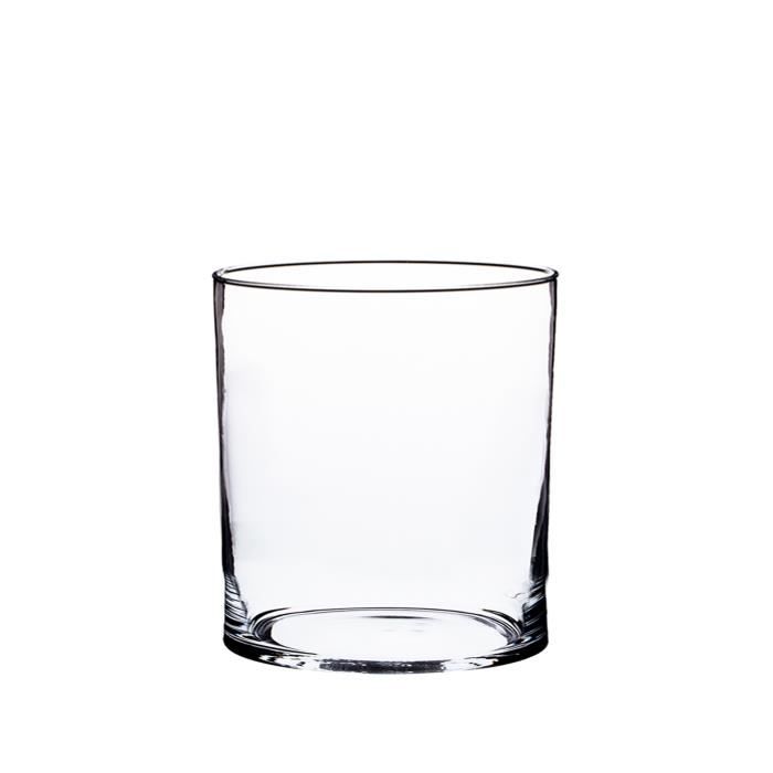 Photophore Vase En Verre Cylindrique Sansa Transparent 20 Cm