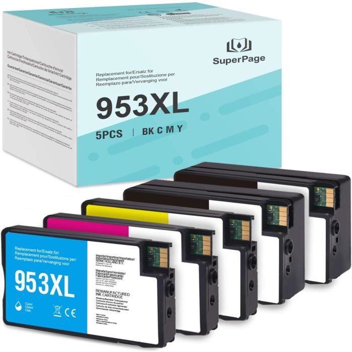 Cartouche 953XL haute capacité Jaune pour imprimante Compatible HP
