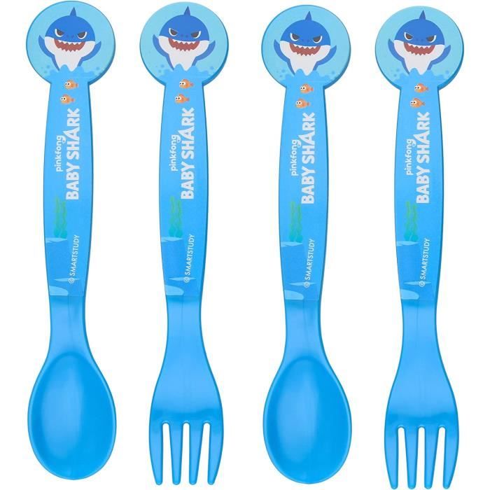 Couverts Bébé TUM TUM - Set Voyage Avec Étui Silicone - Cuillère Et Fourchette Ergonomiques - Dès 6 Mois