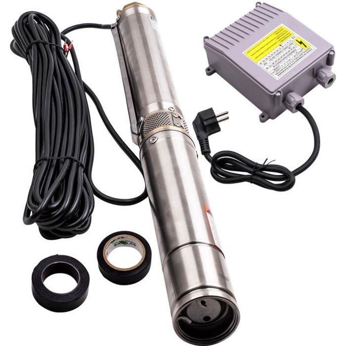 Pompe Immergée HD4K Pour Puits Profond - 1100W, 190L/min, 57m, Inox IP68