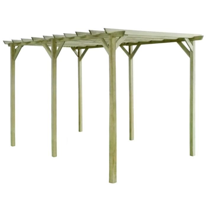 Pergola De Jardin Pergola A Appentis Arche De Jardin Plantes Grimpantes 4 X 2 X 2 M Bois De Pin Impregne Achat Vente Arche Pergola De Jardin Pergola A Cdiscount