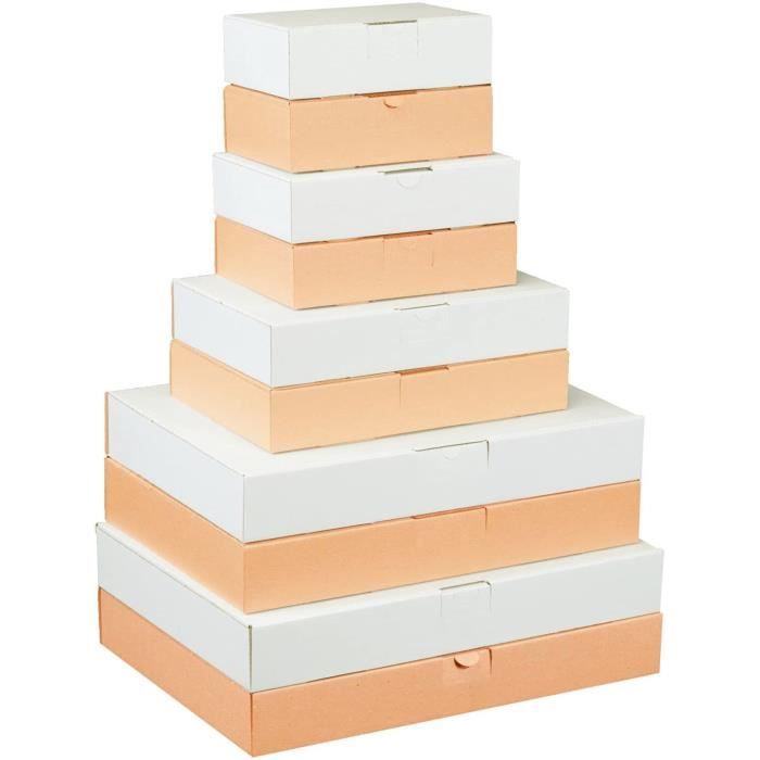 100 Cartons Maxibrief Marron 240x160x50mm - Carton D'Expédition Pour Livres Et Marchandises - Compatible DHL, Hermes, UPS