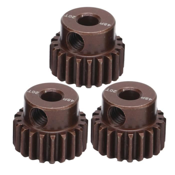 TOOYFUL 1/10 RC Car Motor Pinion Gears - 48DP, 3.175mm Bore, 26T-30T Set (5 Gears), Hard Anodized - View #6