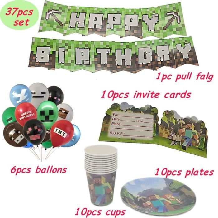 Decoration De Fete Pixel Jeu Ballons Minecraftes Latex Ballon Dessin Anime Imprime Globe Fete D Anniversaire Type 37pcs B Cdiscount Maison Decoration De Fete Pixel Jeu Ballons Minecraftes Latex Ballon Dessin Anime Imprime Globe Fete D Anniversaire Type 37pcs B Cdiscount Maison