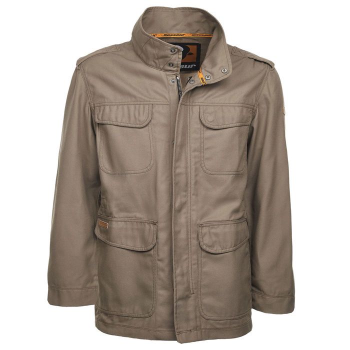 Veste de travail multipoches - BOSSEUR - M65 noisette T2XL - tissu 300g/m² - manches préformées