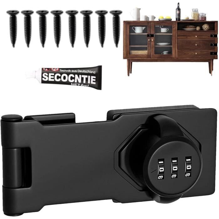 Cadenas à Combinaison 4 Chiffres - Robustesse Acier/aluminium - Pour Casier, Salle De Sport, Valise, Voyage