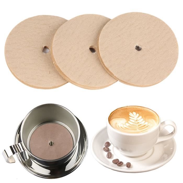 800 Pcs Filtres à Café Papier 64mm Non Blanchis – Filtres Ronds Pour AeroPress, Expresso, Compatible Machines à Café, Goût Plus Pur Et Sans Amertume