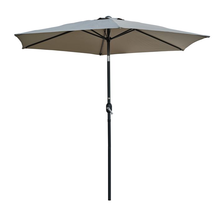 Parasol Inclinable à Manivelle Marbella 270cm Moutarde - vue 3