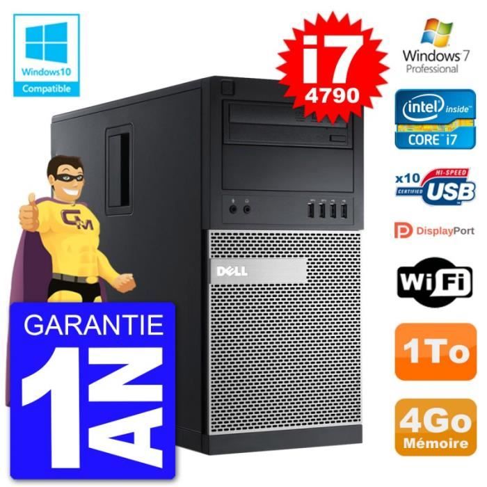 Acheter PC Tour DELL 9020 Intel Core I7-4790 RAM 4Go Disque Dur 1To Graveur DVD Wifi W7 Reconditionné - 497,00 € PC Tour DELL 9020 Intel Core I7-4790 RAM 4Go Disque Dur 1To Graveur DVD Wifi W7 Reconditionné - Dell reconditionné disponible sur Cdiscount Seconde Vie