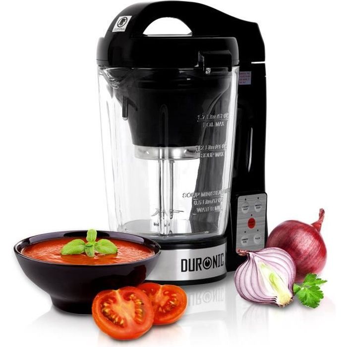 Duronic BL78 Blender chauffant Créez des soupes par simple pression d