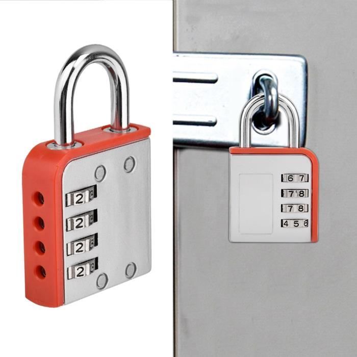 Cadenas à Bagage Métal Code 4 Chiffres Reprogrammable – Sécurité Valise