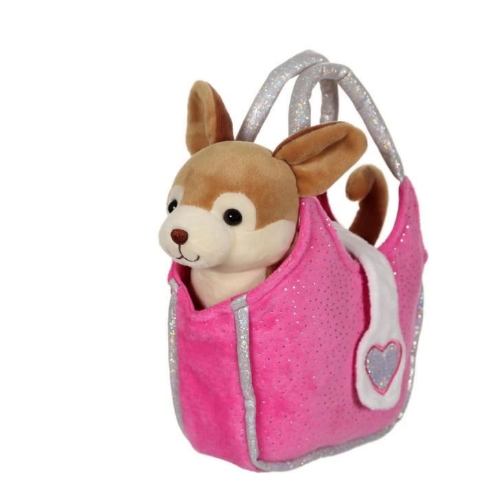Gipsy Toys - Lovely Bag Chihuahua - Sac Fushia - 20 cm