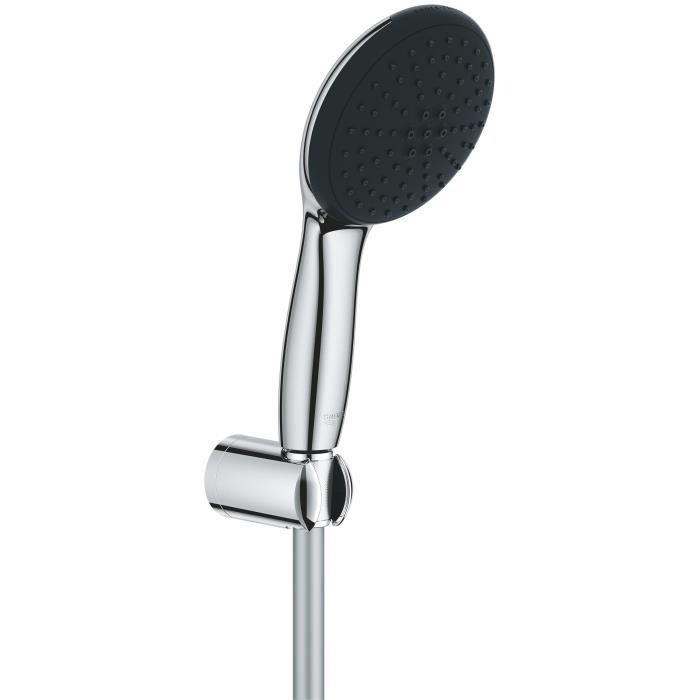 Ensemble de douche avec pommeau 2 jets support et flexible GROHE Vitalio Start 110 27950001 Sélection facile Economie d'eau