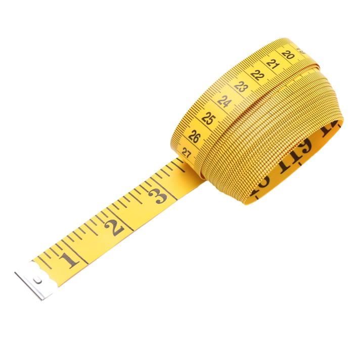 Mètre ruban couture RUBAN SOUPLE PLAT corps Measuring Ruler coudre Tissu Tailleur