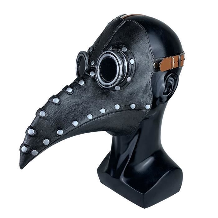 Masque Médecin De La Peste Halloween - Latex Bec D'oiseau, Style Steampunk Pour Déguisement Adulte