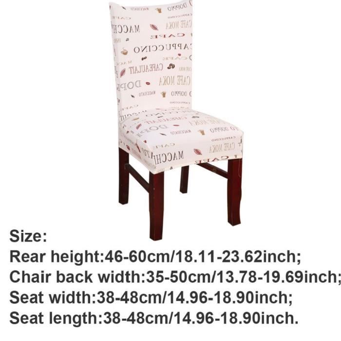 Belle chaise longue haute à dos élastique Protecteur amovible pour salle manger Hôtel Bureau Gold