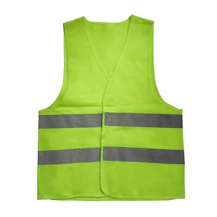 Gilet reflechissant de securite Gilet de Travail Veste de Haute Visibilite VERTE Durable XL Cdiscount