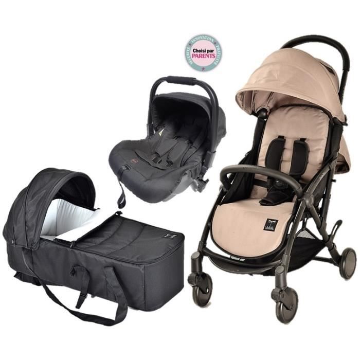 Poussette trio ultra shop compacte