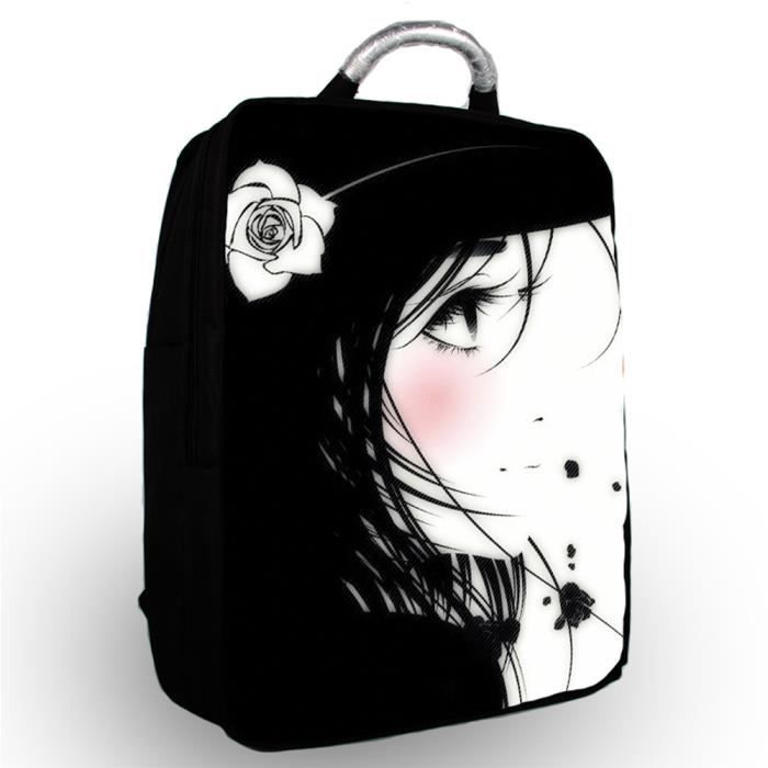 15 Sac à Dos Backpack Pour Ordinateur Portable Fille Manga