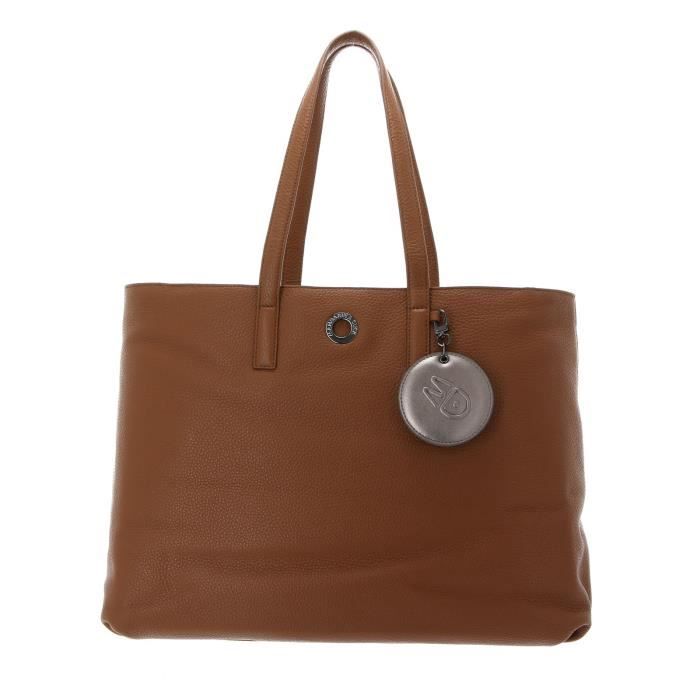 Sac à épaule Mandarina Duck Mellow Leather Hobo Bag - Noir (Nero) - Neuf Avec étiquettes - 100% Cuir De Vache
