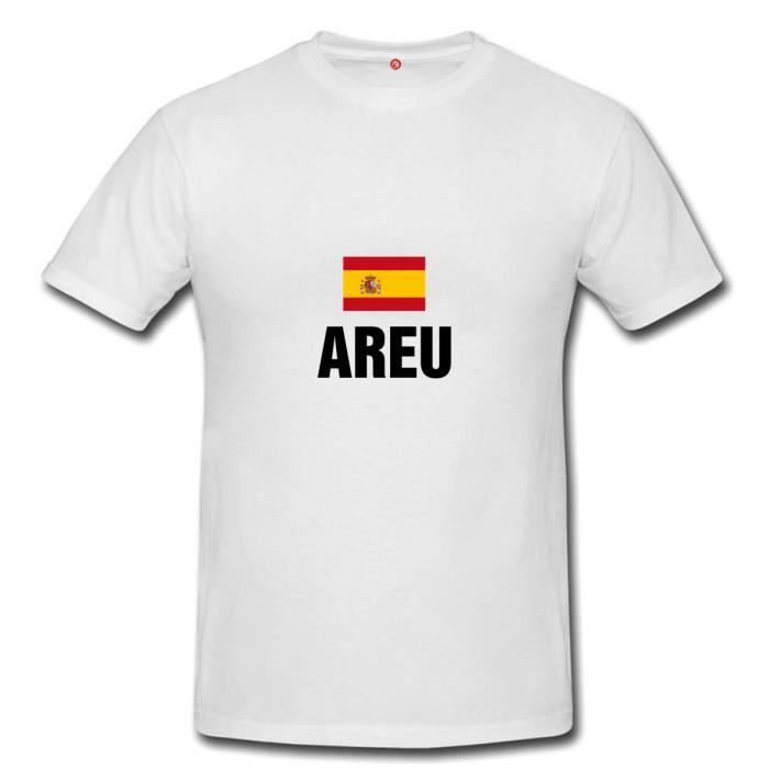 T Shirt Areu Homme Et Femme Unisex White Cdiscount Pret A Porter