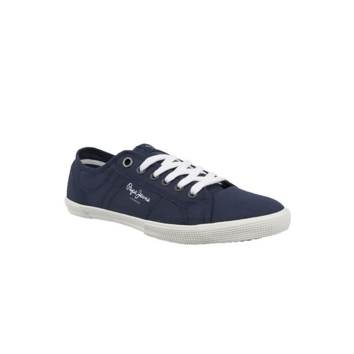 Baskets mode pepe jeans pms30352 aberman bleu Bleu Cdiscount Chaussures
