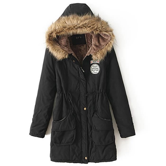 Parka Femme Restez Au Chaud M Noir Cdiscount Pret A Porter