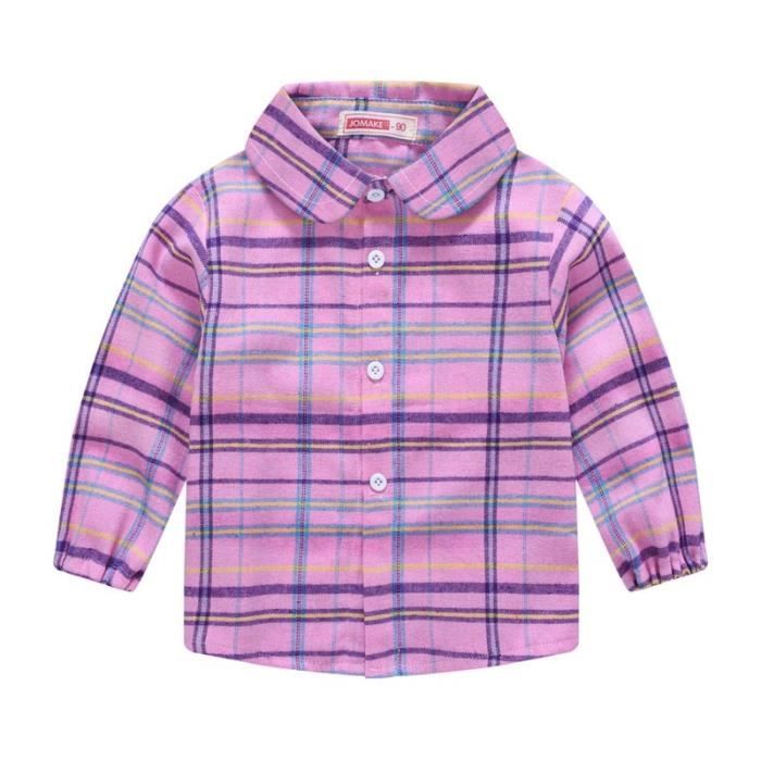 Chemise a carreaux fille outlet