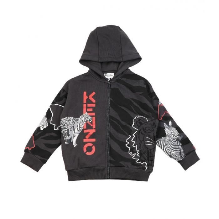 KENZO FELPA CAPPUCCIO KENZO 065 GRIGIO K251281 Grigio 8 anni