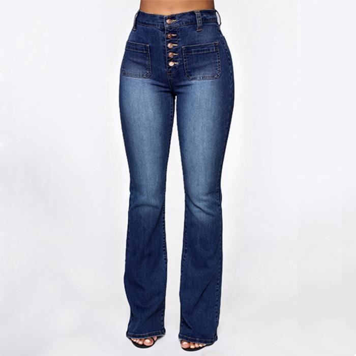 Jeans longs femmes - crayon taille haute - FR36ZRH