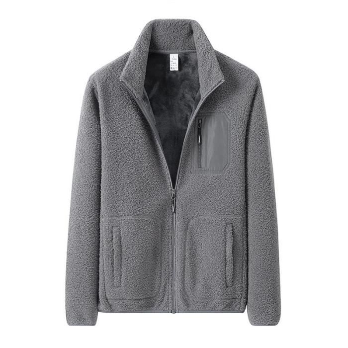 Veste Polaire Homme Orvis Taille M - Bleu Gris - Fermeture Éclair Intégrale - Occasion Bon État
