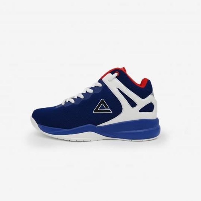 Chaussures de basketball enfant Peak TP bleu blanc