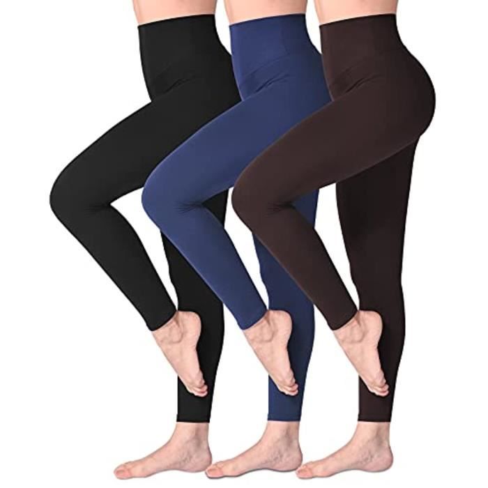 Legging Femme Ventre Plat Risalti - Taille Haute Microfibre - Made In Italy - Sport Ou Quotidien