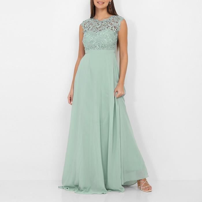 Robe ceremonie verte femme online