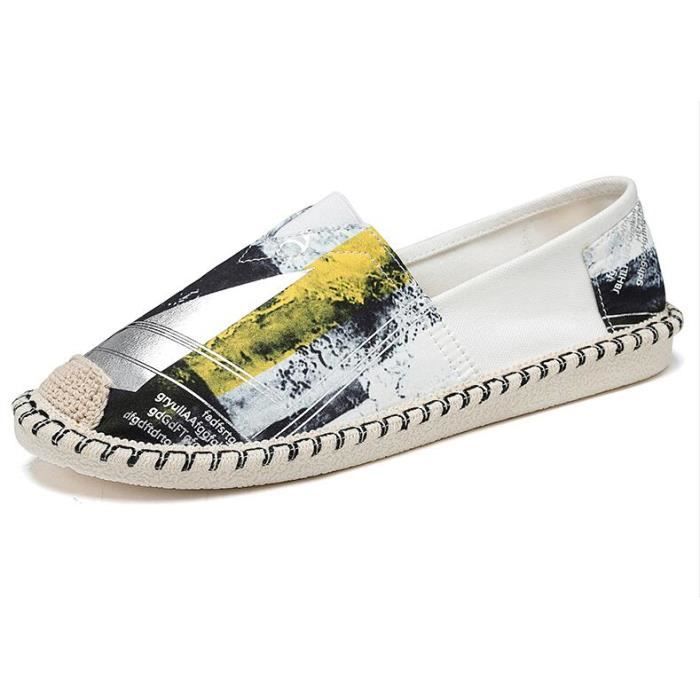 Espadrilles Mixte Été Hommes Femmes - Taille 40 Et 43, Multicolore Patchwork - Neuf