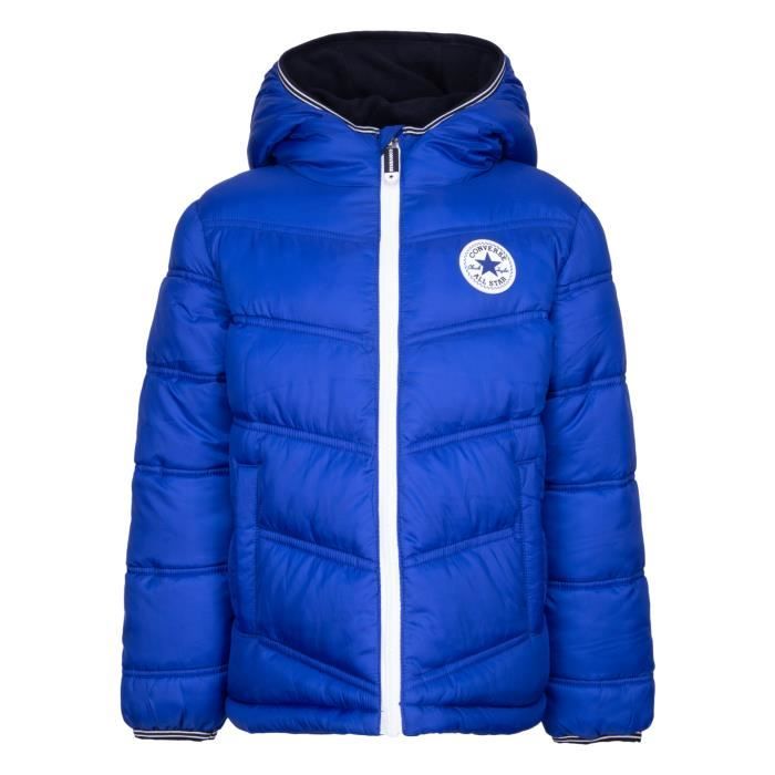 Doudoune Converse CNVB Solid MDWT Puffer Bleu Femme Bleu