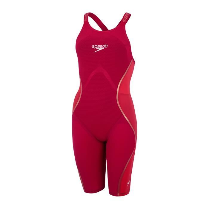 Combinaison femme Speedo Fastskin lzr intent ob kneeskin dark magenta phoenix red rose gold 30 Cdiscount Sport