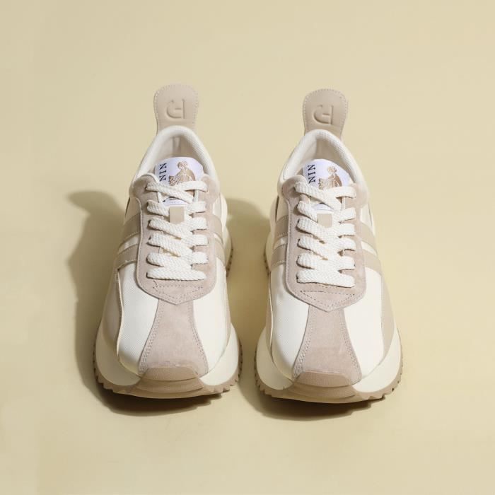 Baskets Femme Casual Mode Semelle paisse Confortable souple